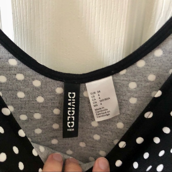 H&M Fit and Flare Polka Dot Dress - Picture 5 of 7